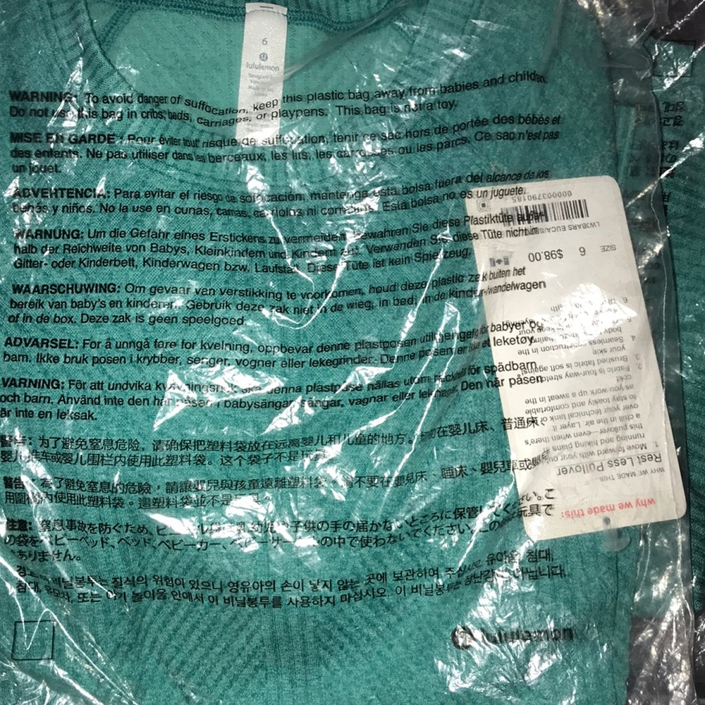 Lululemon Rest Less Pullover Sz6 - Picture 5 of 6